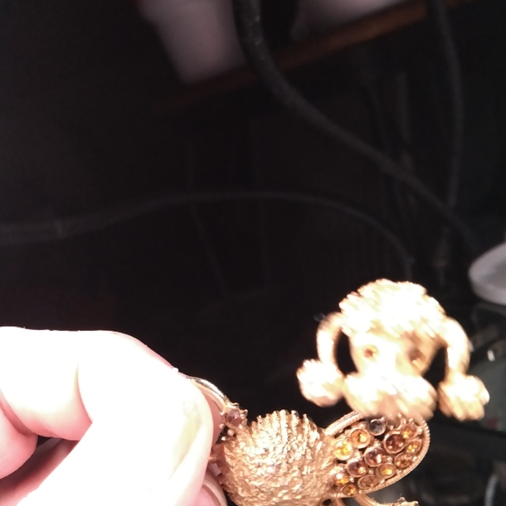 Vintage poodle brooch